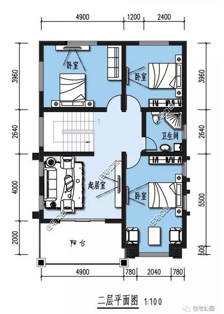 8款開間9米別墅設(shè)計(jì)圖，造價(jià)經(jīng)濟(jì)，只要20萬就夠了