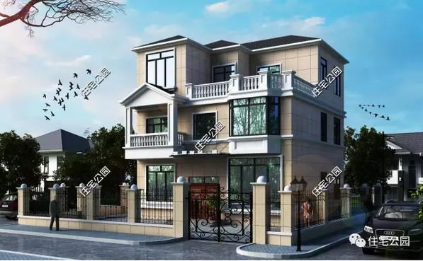 8款開間9米別墅設(shè)計(jì)圖，造價(jià)經(jīng)濟(jì)，只要20萬就夠了