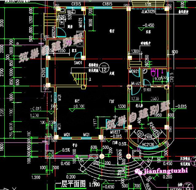 豪華三層歐式別墅設(shè)計(jì)圖，12x13米，功能性非常強(qiáng)