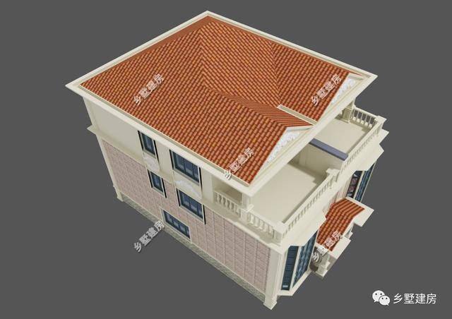 這款農(nóng)村別墅設(shè)計圖，一屋兩戶，兩兄弟可以一起住