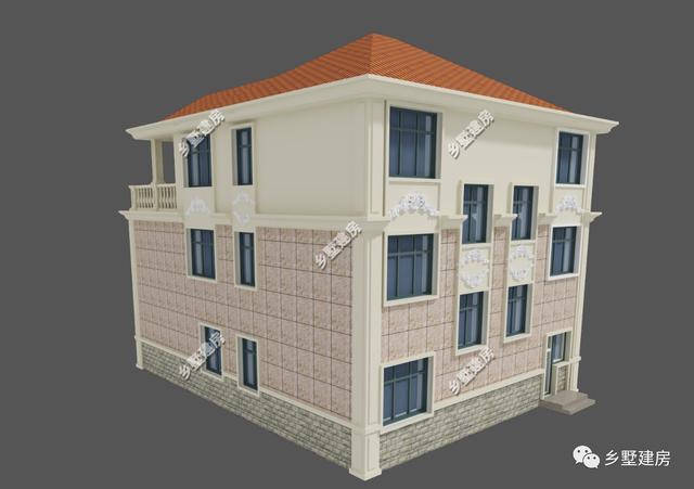 這款農(nóng)村別墅設(shè)計圖，一屋兩戶，兩兄弟可以一起住