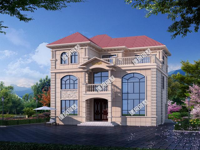 13x10.7米三層別墅設(shè)計(jì)圖，建房子，住的舒適是首要