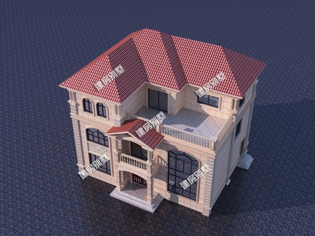 13x10.7米三層別墅設(shè)計(jì)圖，建房子，住的舒適是首要