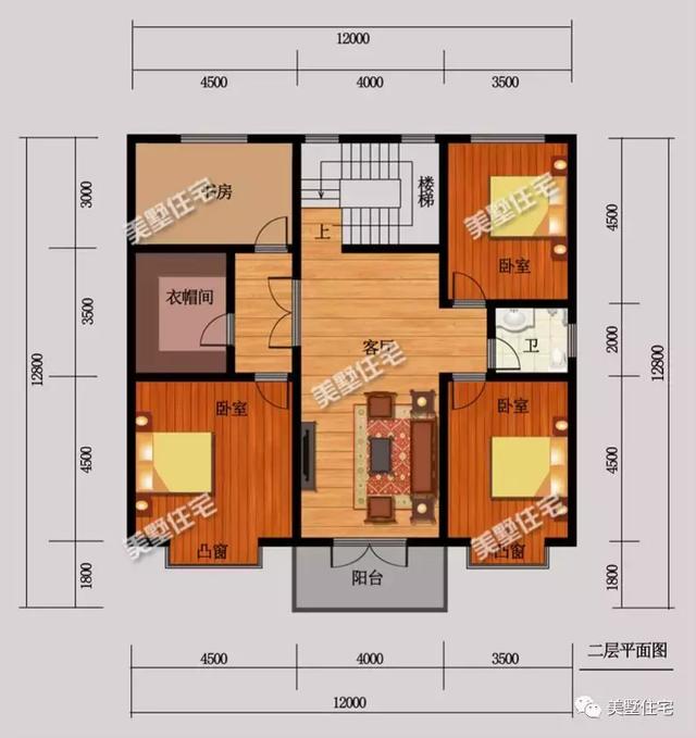6款農村三層別墅設計圖，外觀端莊大方戶型方正，準備建房的小伙伴可以留作參考