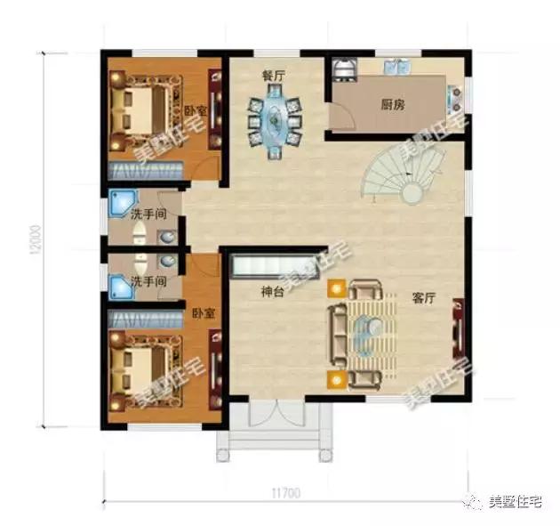 6款農村三層別墅設計圖，外觀端莊大方戶型方正，準備建房的小伙伴可以留作參考