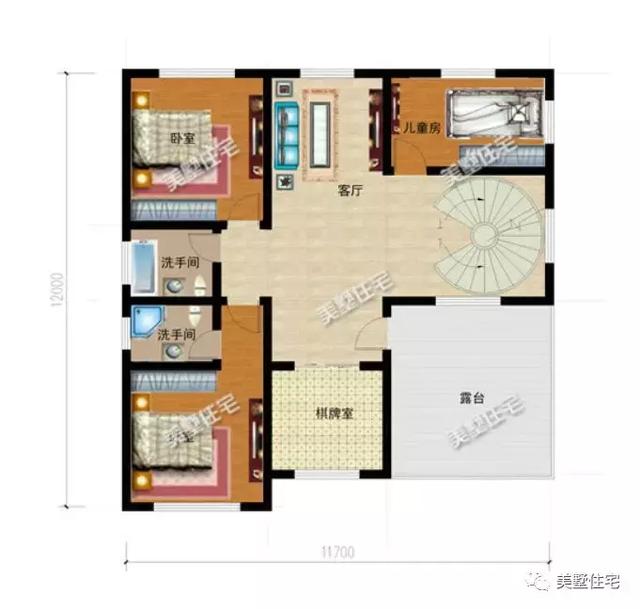 6款農村三層別墅設計圖，外觀端莊大方戶型方正，準備建房的小伙伴可以留作參考