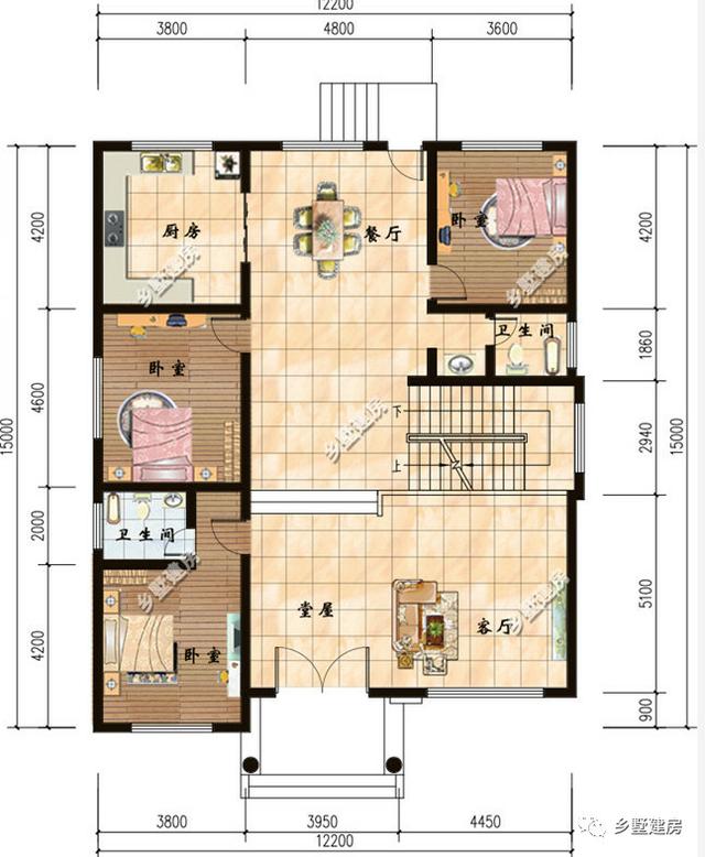 這款新建的的四層農(nóng)村自建房設(shè)計圖，性價比很高