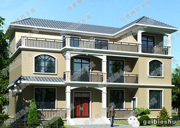 這款農(nóng)村自建房設(shè)計圖紙，造價40萬，整棟房子給人一種大氣的視覺美感