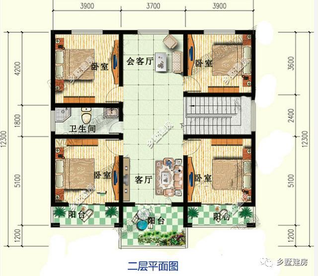 兩款別墅設(shè)計圖，一款2層，一款3層，都挺不錯的