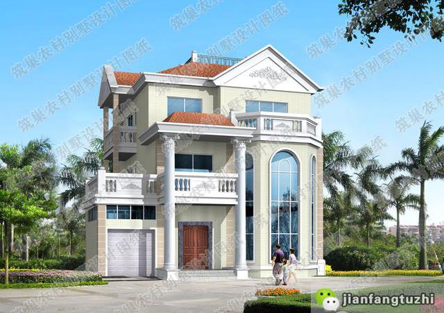 三層農(nóng)村別墅設(shè)計(jì)圖，現(xiàn)在的農(nóng)村房屋是越來越時(shí)尚大氣了