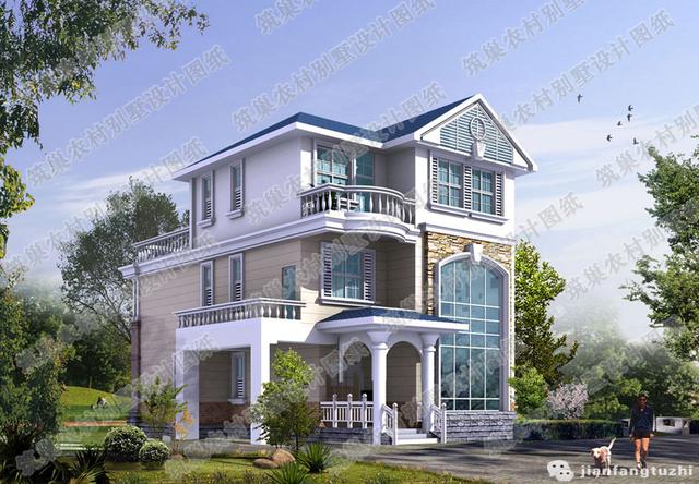 三層農(nóng)村別墅設(shè)計(jì)圖，現(xiàn)在的農(nóng)村房屋是越來越時(shí)尚大氣了
