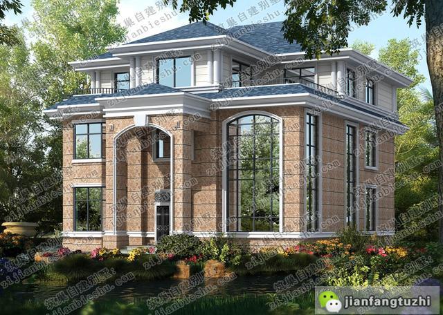 三層農(nóng)村別墅設(shè)計(jì)圖，現(xiàn)在的農(nóng)村房屋是越來越時(shí)尚大氣了