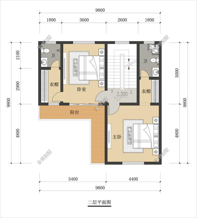 占地70平的3層小別墅設(shè)計(jì)圖，戶型呈現(xiàn)L型，入戶圍合成小庭院