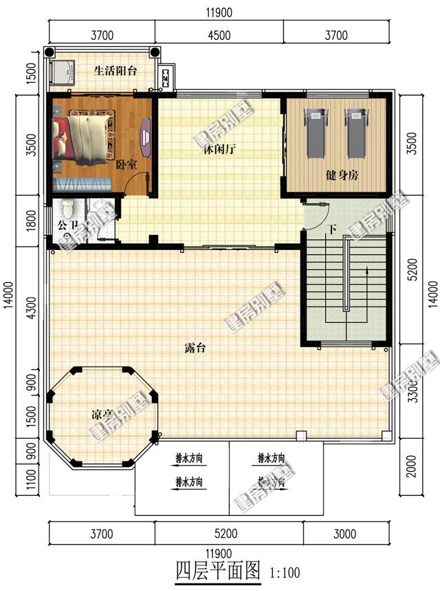 11.9米x14米農(nóng)村四層自建房，帶大露臺+多邊形涼亭，在農(nóng)村建肯定是同村最霸氣的那一款！