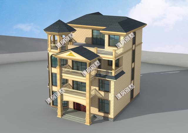 11.9米x14米農(nóng)村四層自建房，帶大露臺+多邊形涼亭，在農(nóng)村建肯定是同村最霸氣的那一款！