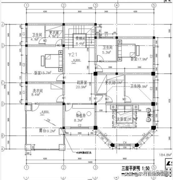 占地200平的三層豪華別墅設(shè)計(jì)圖，外觀漂亮大方，室內(nèi)布局功能合理，造價(jià)經(jīng)濟(jì)，絕對(duì)是你的菜！