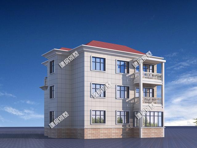 三層農(nóng)村歐式別墅設(shè)計(jì)圖，10個(gè)臥室設(shè)計(jì)，左右鄰居各一棟！