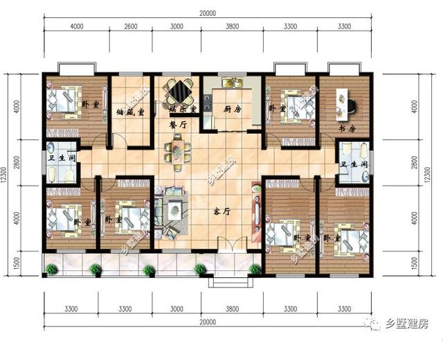 精選6套時下流行的農村一層別墅設計圖，十萬塊包你建成，希望有你中意的一款！