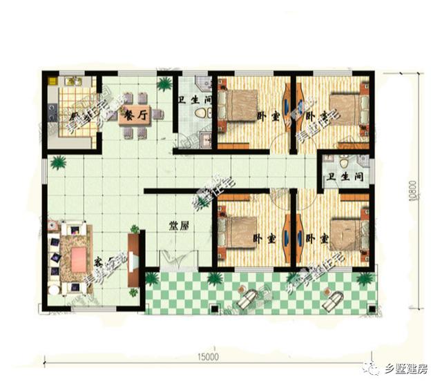 精選6套時下流行的農村一層別墅設計圖，十萬塊包你建成，希望有你中意的一款！