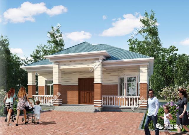 精選6套時下流行的農村一層別墅設計圖，十萬塊包你建成，希望有你中意的一款！