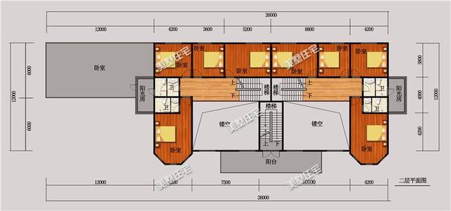 3款兄弟雙拼別墅設(shè)計(jì)圖，經(jīng)典實(shí)用，精致大氣，利于兄弟和睦。
