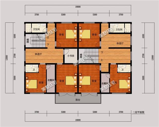 3款兄弟雙拼別墅設(shè)計(jì)圖，經(jīng)典實(shí)用，精致大氣，利于兄弟和睦。