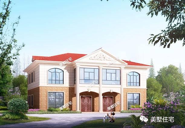 3款兄弟雙拼別墅設(shè)計(jì)圖，經(jīng)典實(shí)用，精致大氣，利于兄弟和睦。