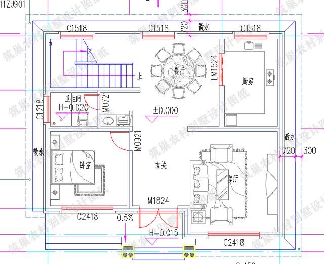 分享三款占地100平的二層鄉(xiāng)村自建房，挑來(lái)選去還是戶型3最實(shí)用！