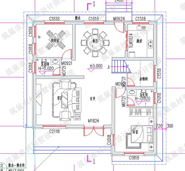 占地130平米二層平屋頂農(nóng)村自建房，戶型簡單，美觀漂亮，22萬就能蓋起！