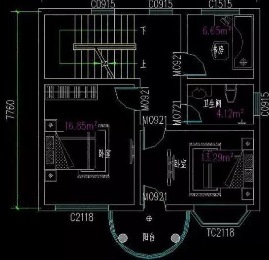 兩款二層別墅設(shè)計圖，第一款僅用60平米就實現(xiàn)了三室兩廳的超級功能，真是太牛了。