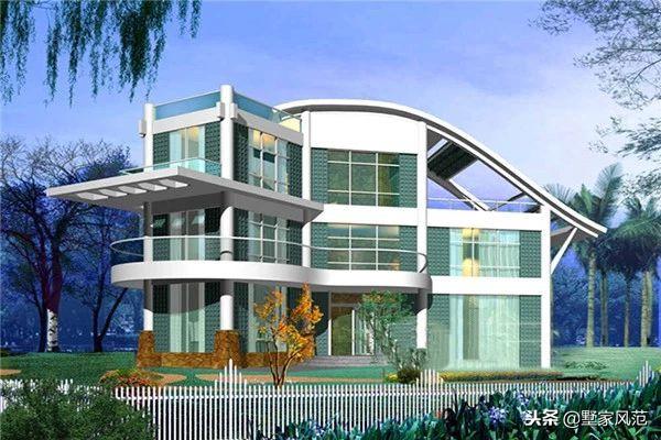 8.3米X14.6米三層現(xiàn)代風(fēng)別墅設(shè)計圖，具有超高顏值，五間臥室，布局合理，三層房屋精選！