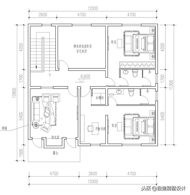 12x114款三層農(nóng)村自建房，安全、實(shí)用、美觀！
