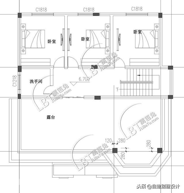 12x114款三層農(nóng)村自建房，安全、實(shí)用、美觀！