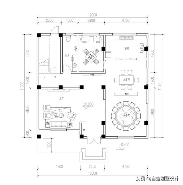 12x114款三層農(nóng)村自建房，安全、實(shí)用、美觀！