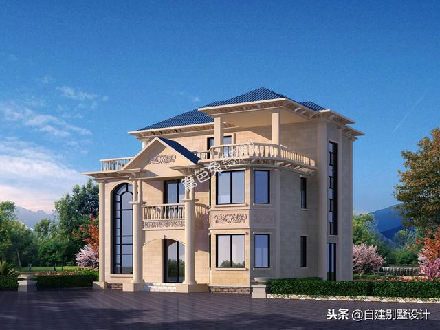 12x114款三層農(nóng)村自建房，安全、實(shí)用、美觀！