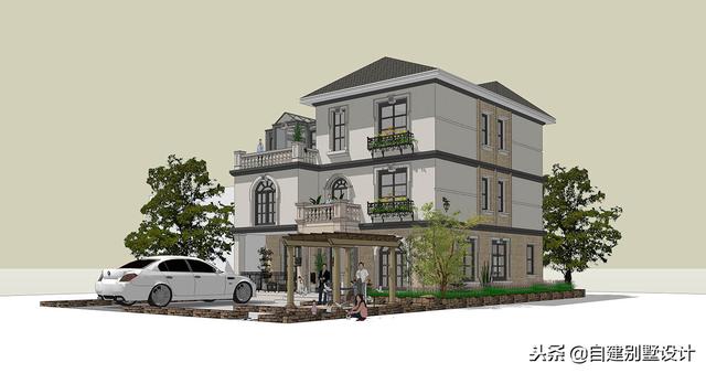 12x114款三層農(nóng)村自建房，安全、實(shí)用、美觀！