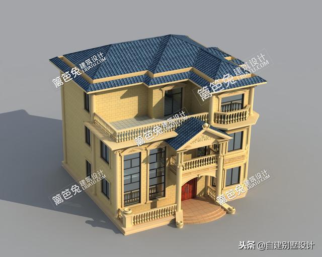 12x114款三層農(nóng)村自建房，安全、實(shí)用、美觀！