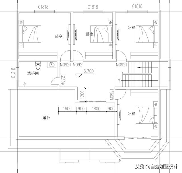 12x114款三層農(nóng)村自建房，安全、實(shí)用、美觀！