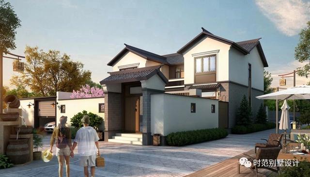 10x13米二層中式別墅設(shè)計(jì)圖，帶庭院，精致、華麗，花鳥山水間的千百年傳承