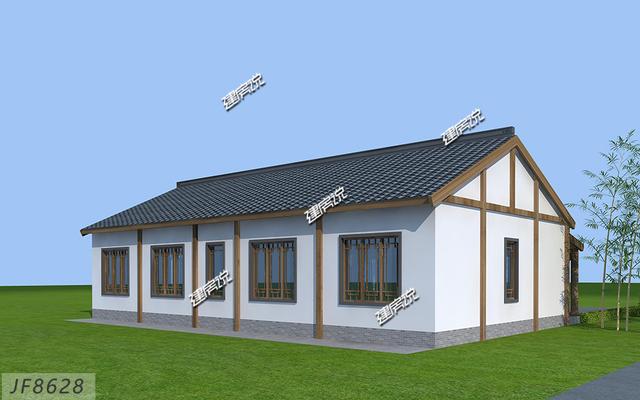 中國風(fēng)農(nóng)村別墅設(shè)計(jì)圖，布局合理，溫馨舒適