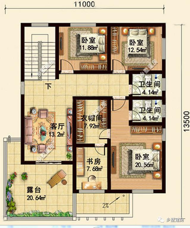 一款很適合用來當(dāng)作周末度假的典雅別墅，設(shè)計優(yōu)美，簡約大氣