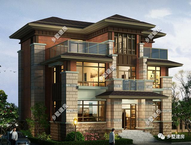 30萬(wàn)三層農(nóng)村小別墅設(shè)計(jì)圖，大方美觀，性?xún)r(jià)比超高