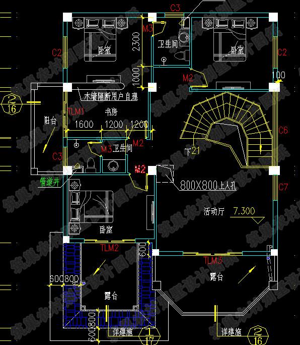三層鄉(xiāng)村別墅設計圖，150平米帶車庫+挑空客廳，看完你一定會喜歡
