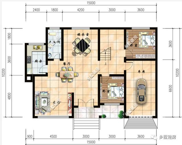 推薦兩款別墅設(shè)計(jì)圖，還帶有車庫的哦，超級實(shí)用