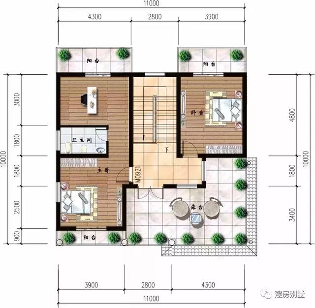 開間11米左右的農(nóng)村自建房設(shè)計圖，都是精品中的精品