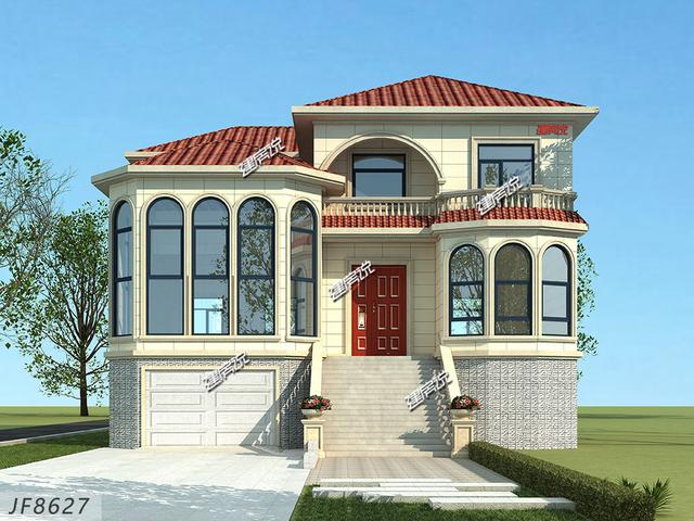 三層別墅設(shè)計(jì)圖，漂亮大氣，建一棟，讓別人羨慕去吧