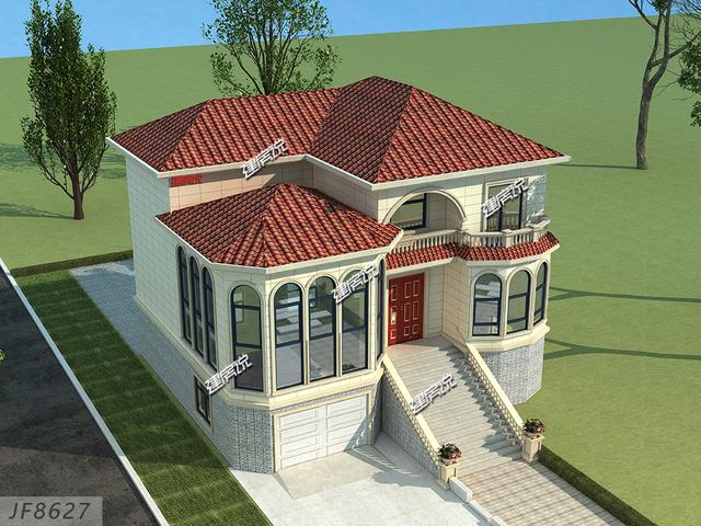 三層別墅設(shè)計(jì)圖，漂亮大氣，建一棟，讓別人羨慕去吧