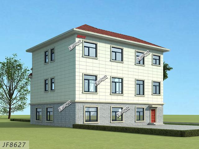 三層別墅設(shè)計(jì)圖，漂亮大氣，建一棟，讓別人羨慕去吧