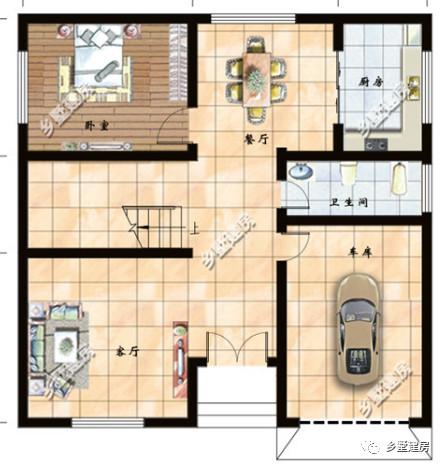 二層農(nóng)村自建房小戶(hù)型設(shè)計(jì)圖，適合小宅基地的家庭建造