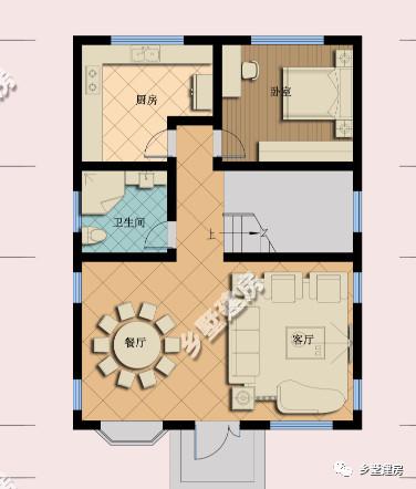 二層農(nóng)村自建房小戶(hù)型設(shè)計(jì)圖，適合小宅基地的家庭建造